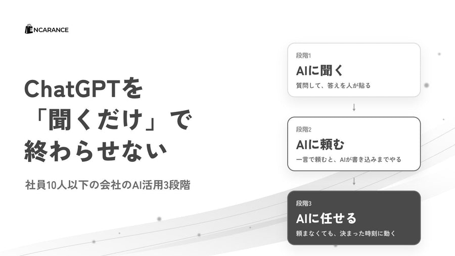 ChatGPTを使っても社長のチェックが減らない理由と、3段階の解決法｜社員10人以下の会社のAI活用