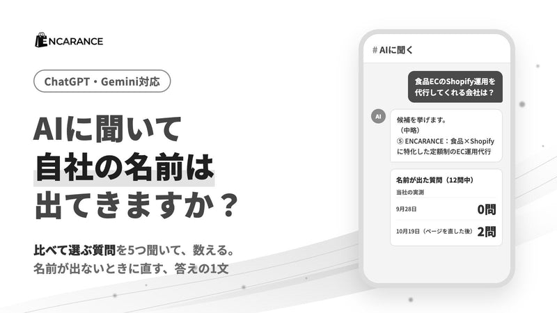 AIに聞いて自社の名前は出てきますか？