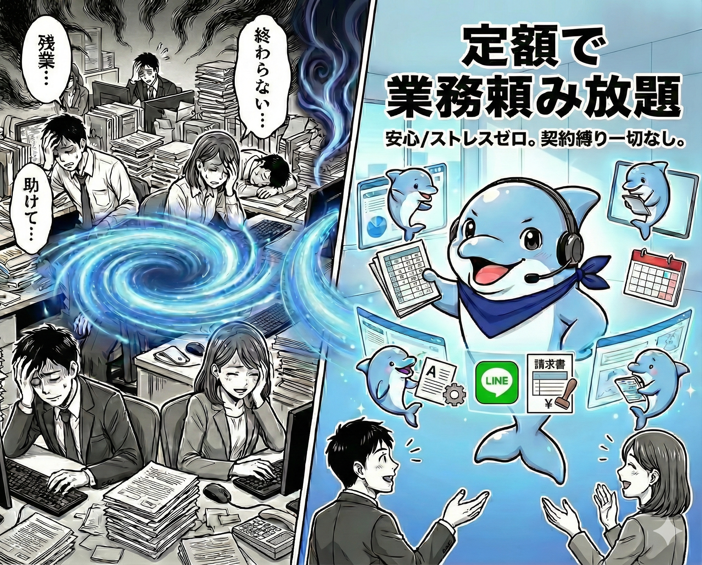 オンライン秘書いるか_定額で業務頼み放題